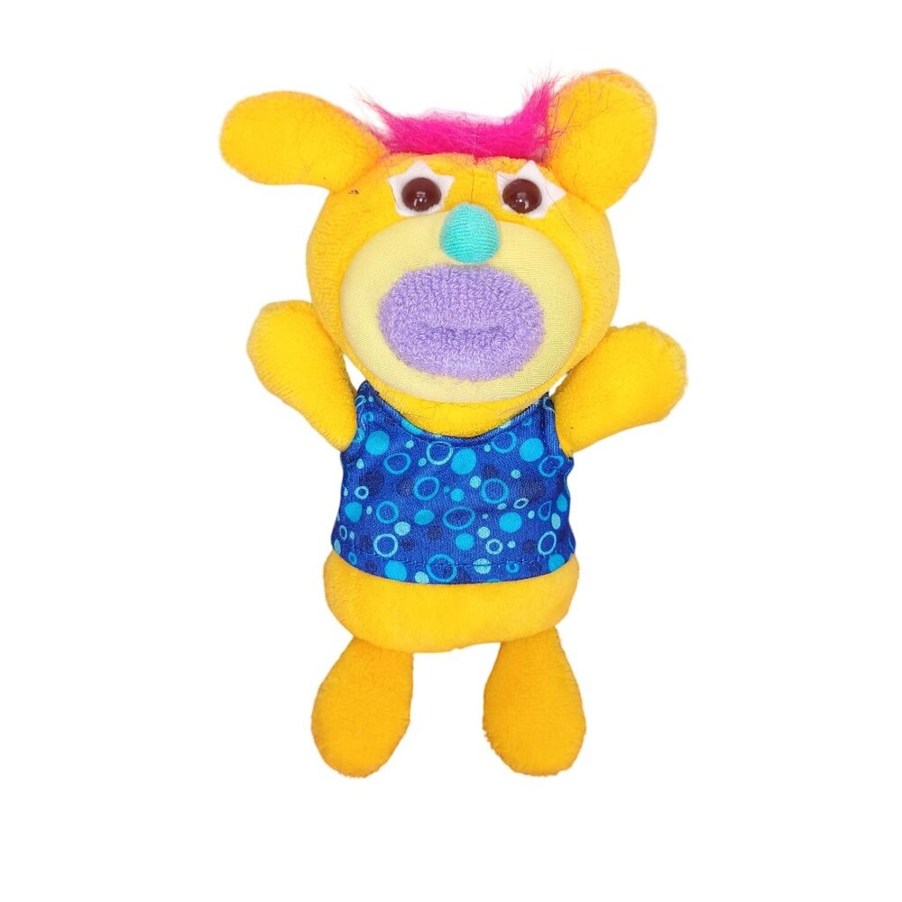 Fisher-Price Sing-A-Ma-Jigs Singing‎ Plush Toy Yellow Blue Shirt No sound